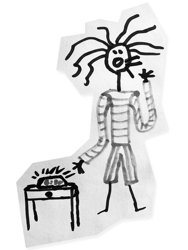 Angie's portrait by her son for mother's day